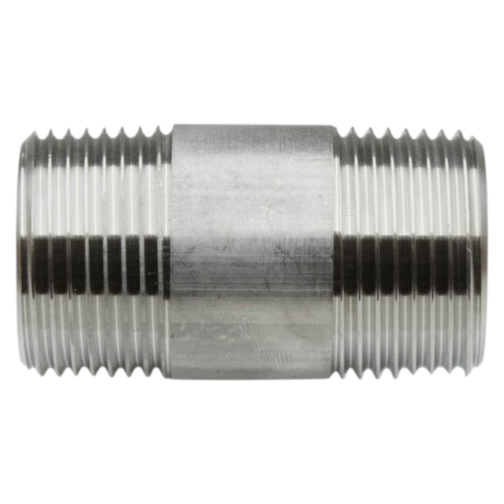 Edelstahl V4A Langnippel