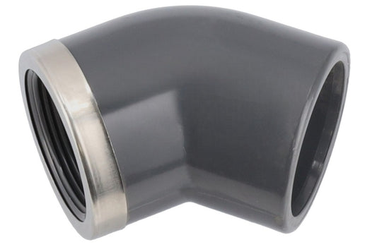 PVC Winkel 45 Grad mit Innengewinde