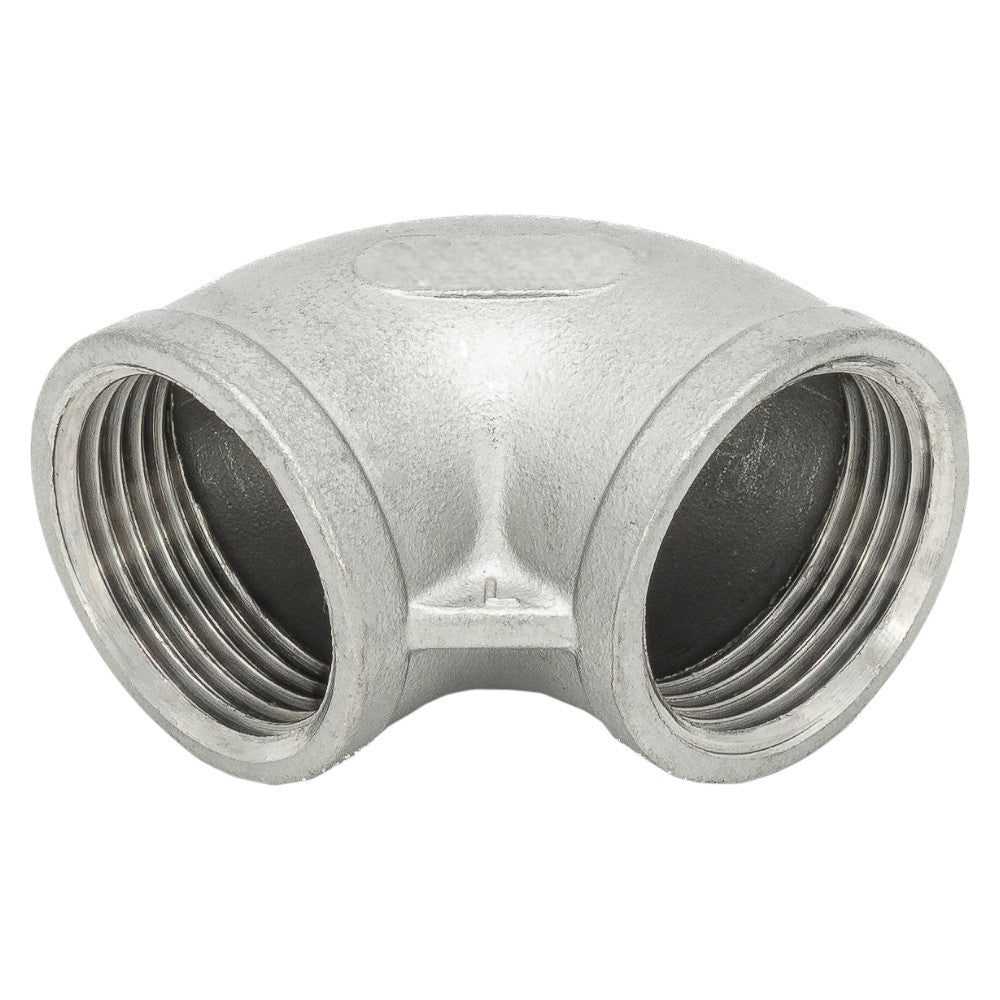 Edelstahl Winkel 90 Grad 2fach Innengewinde