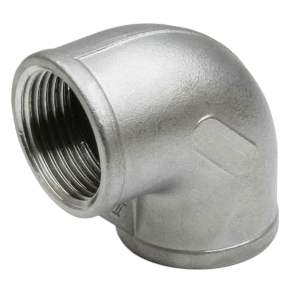 Edelstahl Winkel 90 Grad 2fach Innengewinde