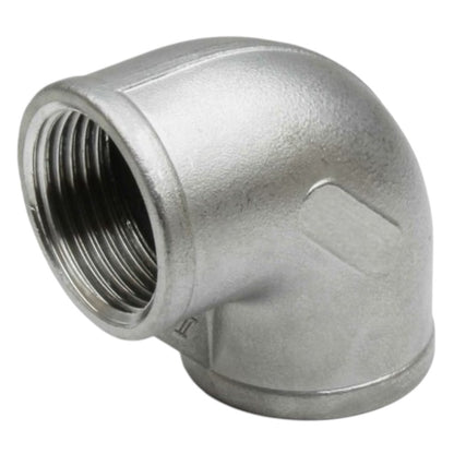 Edelstahl Winkel 90 Grad 2fach Innengewinde