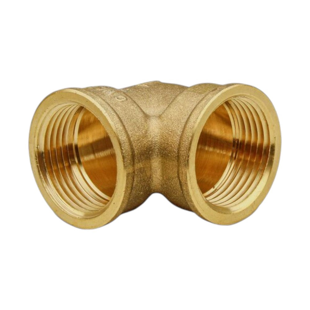 Messing Winkel mit beidseitig Innengewinde