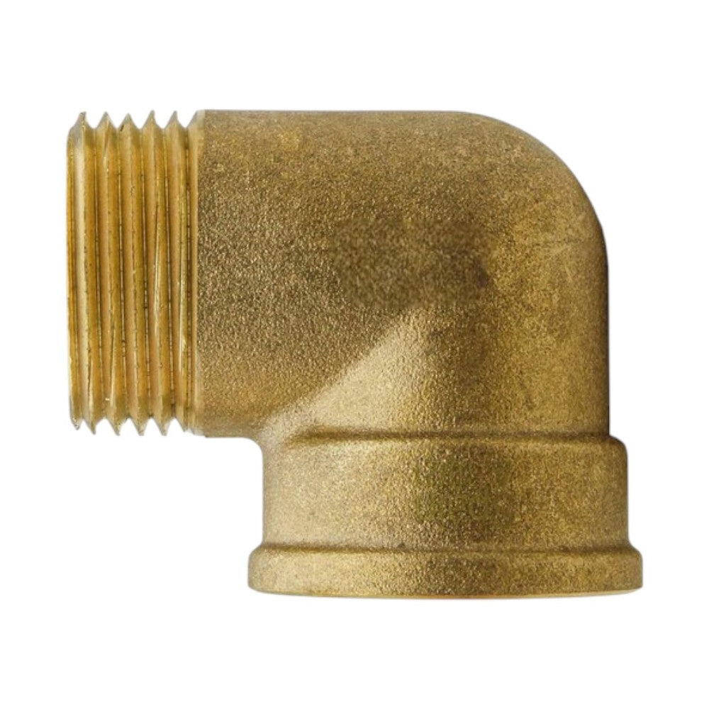 Messing Winkel 90 Grad Innengewinde x Aussengewinde