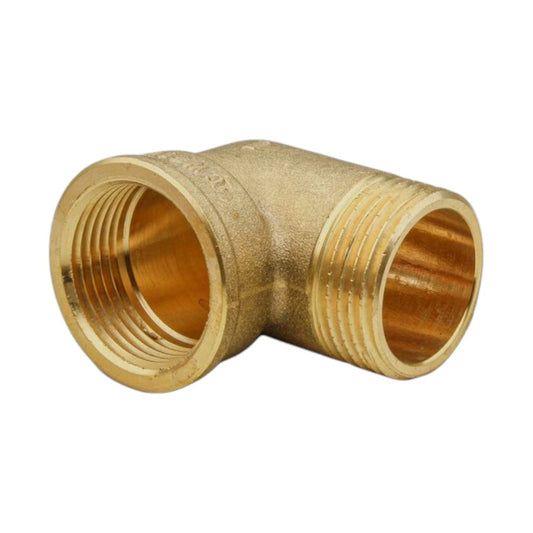 Messing Winkel 90 Grad Innengewinde x Aussengewinde
