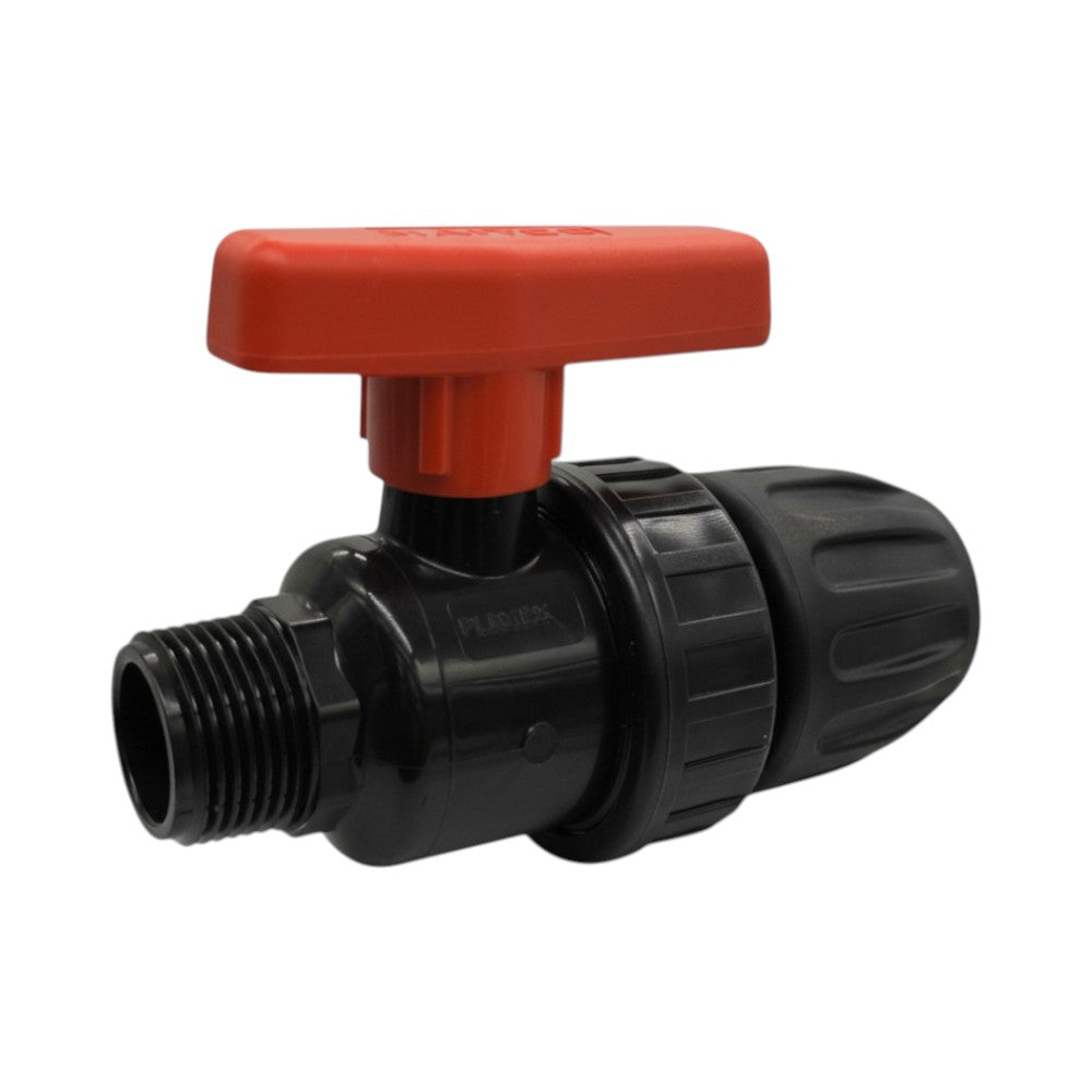 PE Kugelhahn mit Außengewinde für PE Rohr