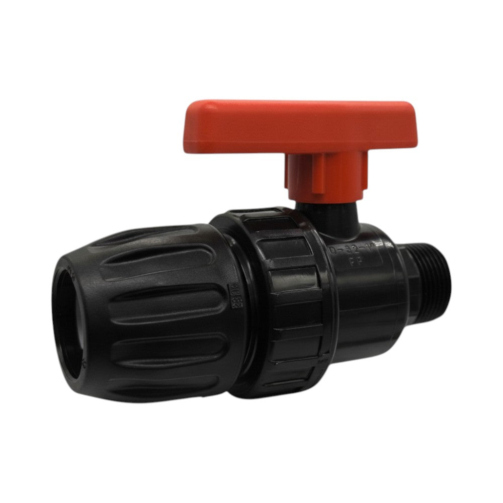 PE Kugelhahn mit Außengewinde für PE Rohr