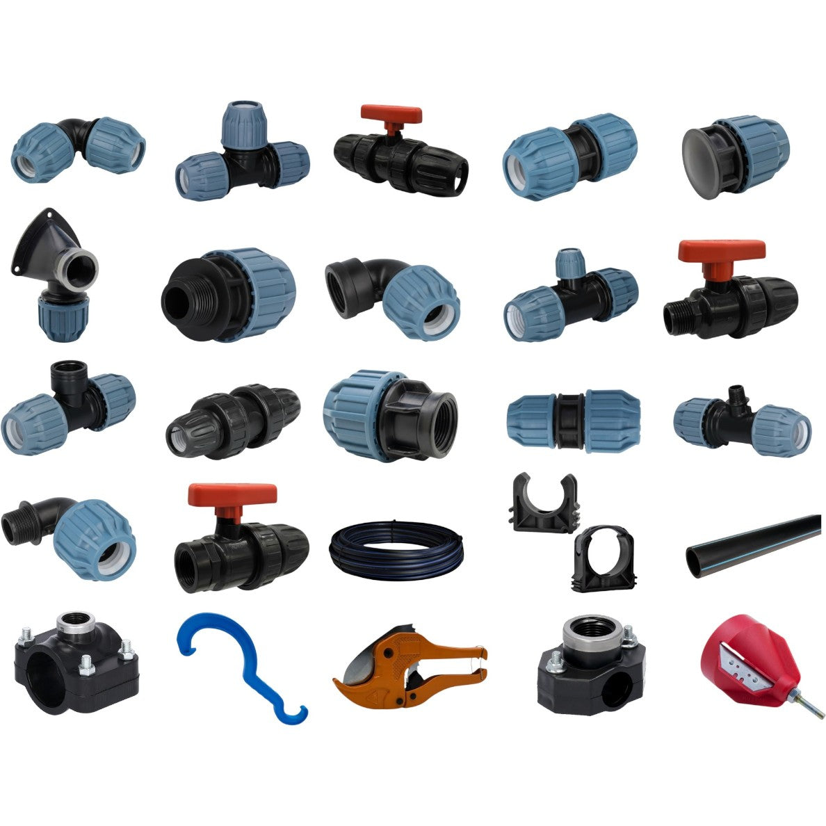 PP Fittings Klemmverbinder Header Fitting Werk 24