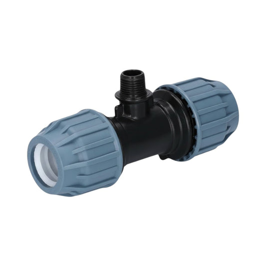 PE T-Stück mit Außengewinde für Bewässerung