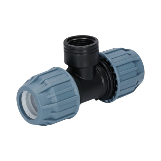 PP T-Stück mit Innengewinde für PE Rohr
