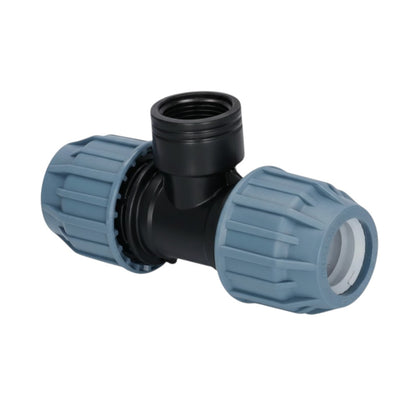 PP T-Stück mit Innengewinde für PE Rohr