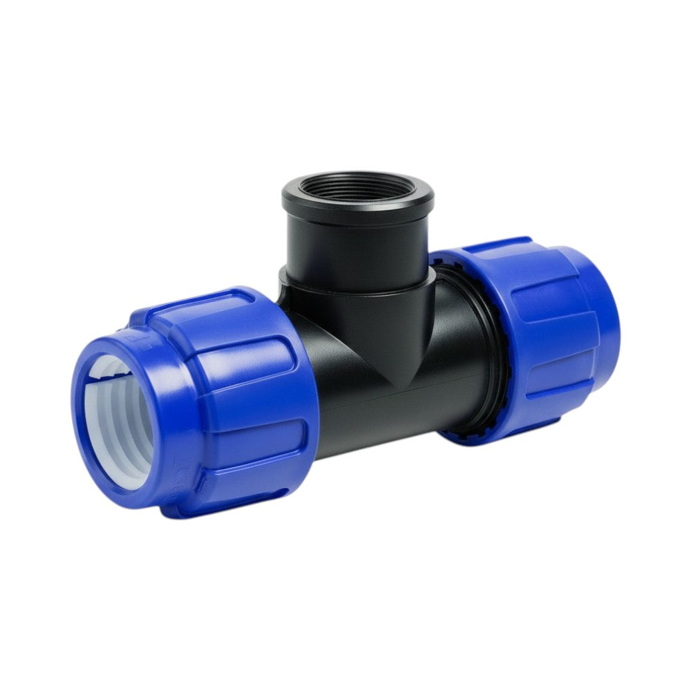 PP T-Stück mit Innengewinde für PE Rohr