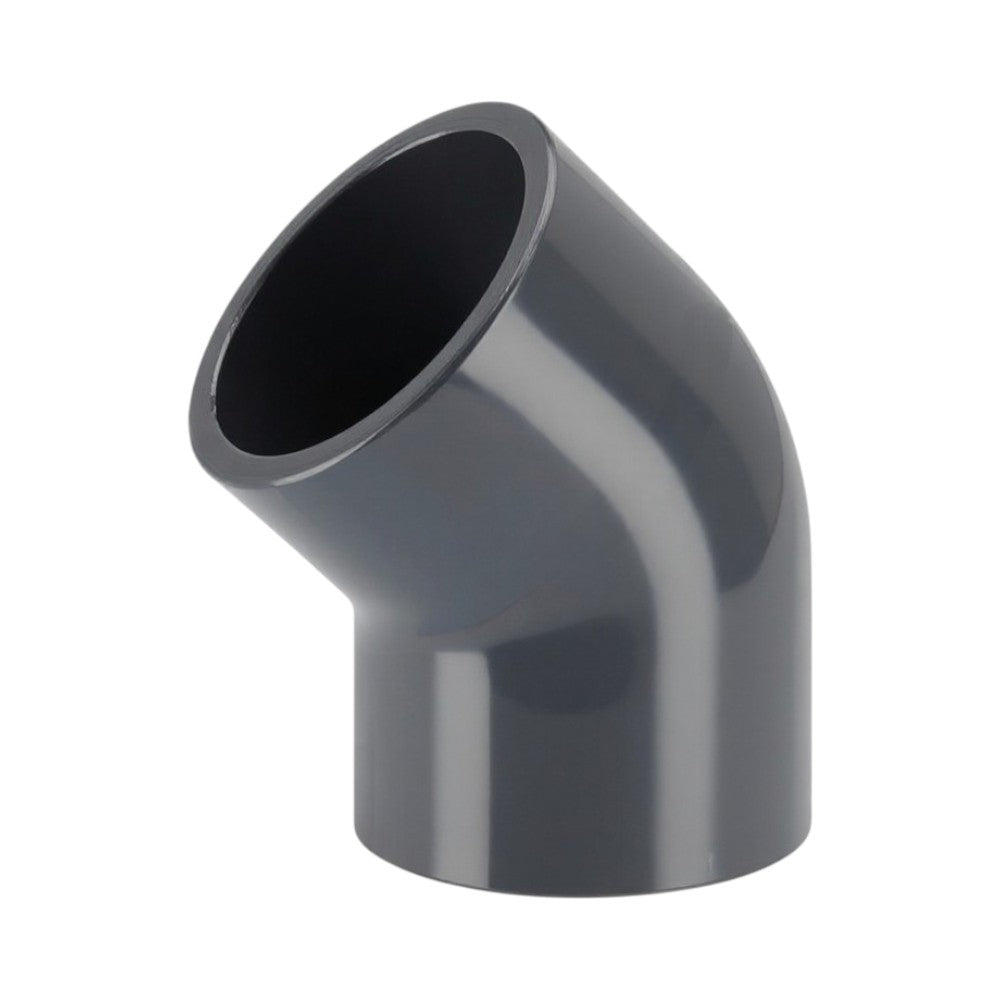 PVC-U Winkel 45 Grad Klebemuffe